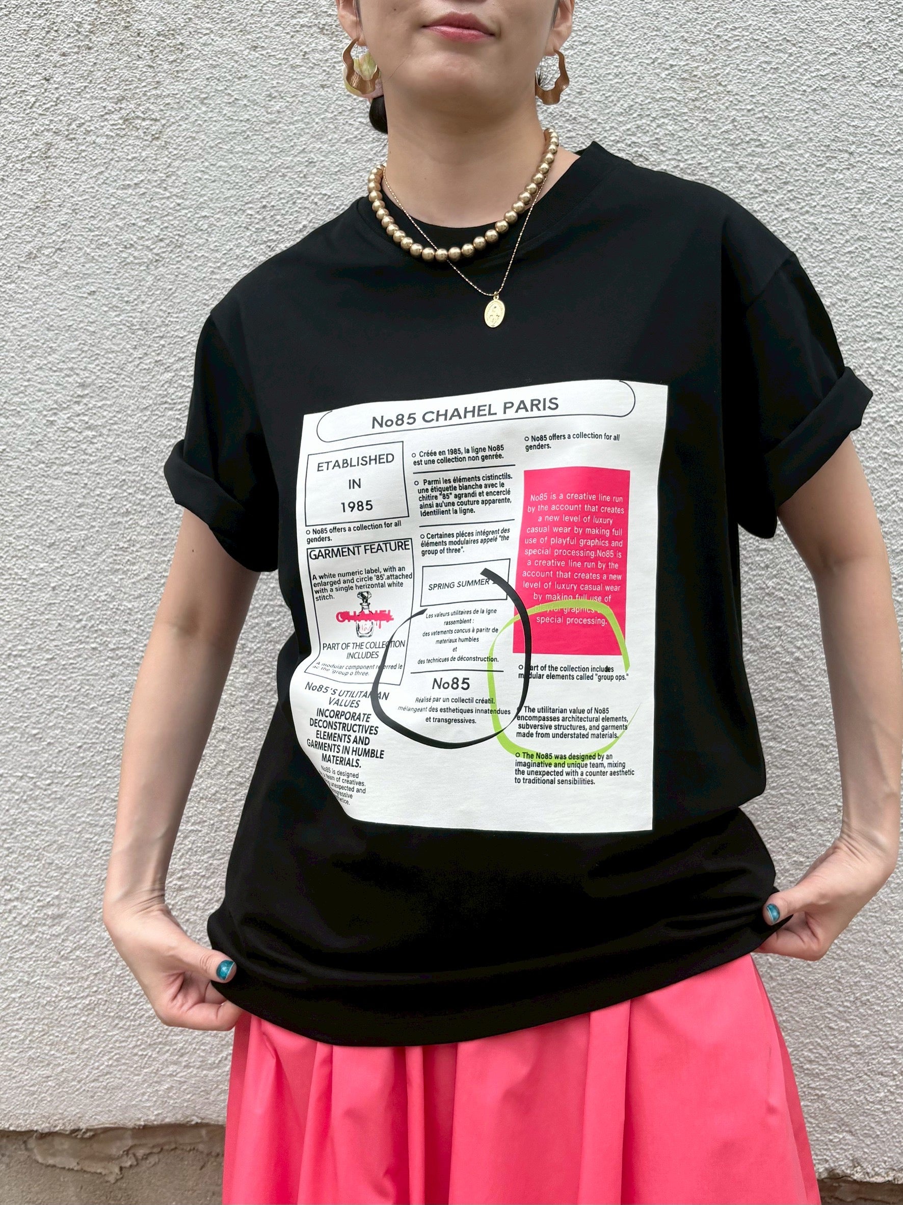 MICALLE MICALLE (ミカーレミカーレ)AccountパヒュームレシートTシャツ