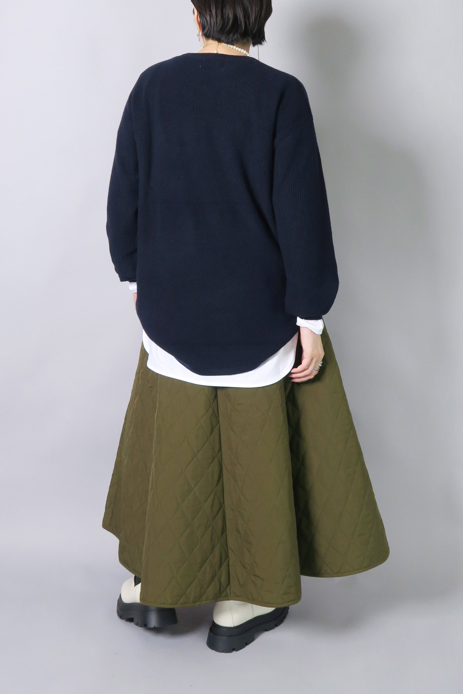 キルトロングスカート