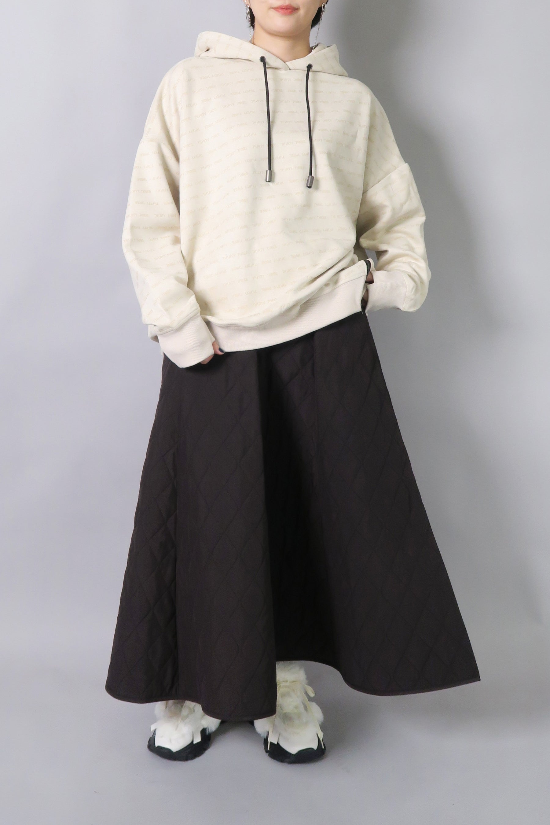 キルトロングスカート