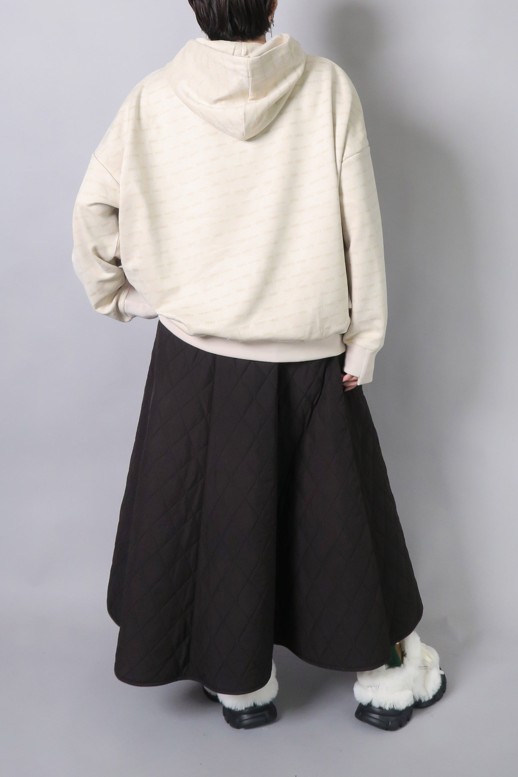 キルトロングスカート