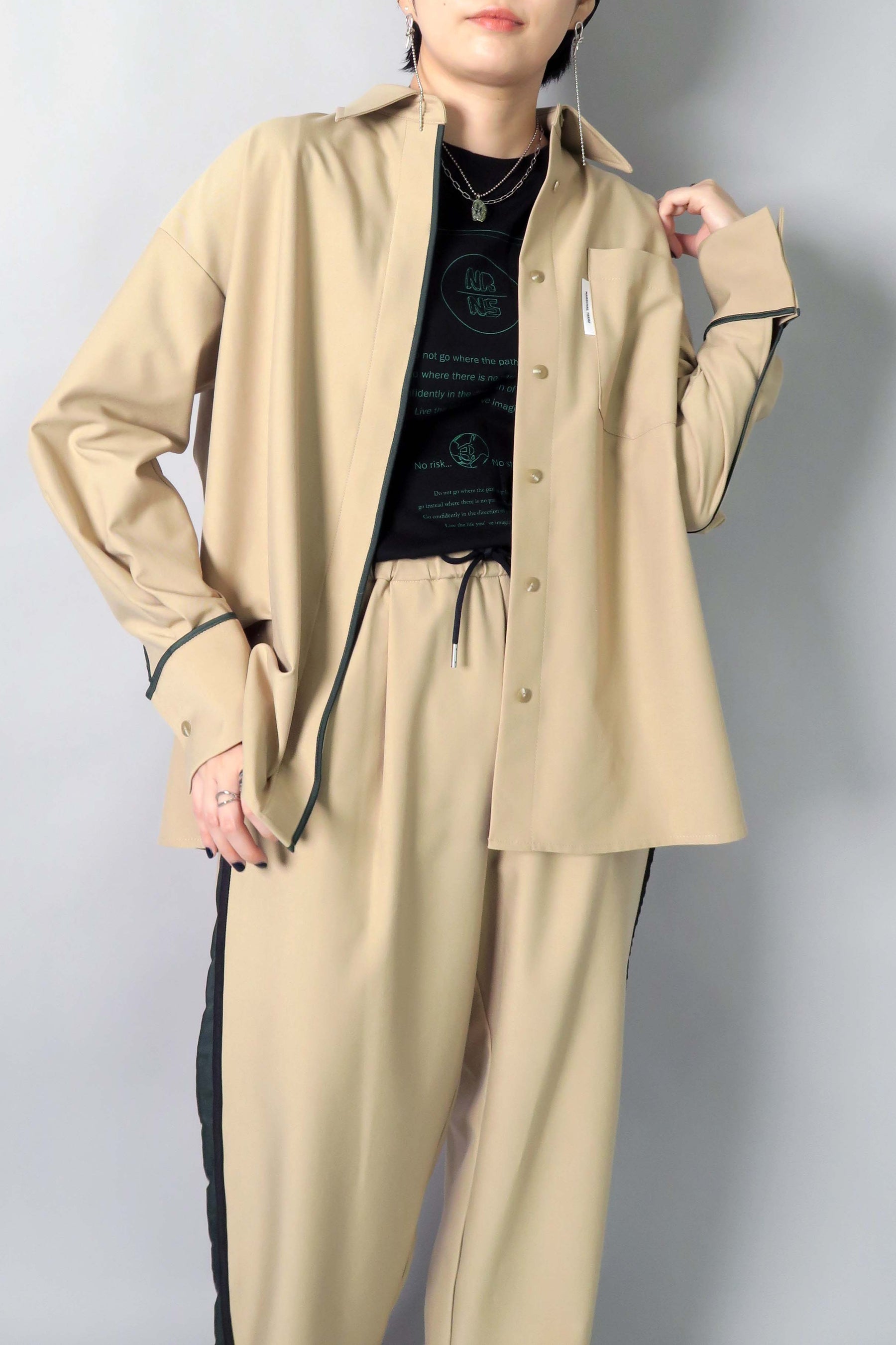 MARECHAL TERRE ( マルシャルテル ) ラインシャツ zmt235bl511