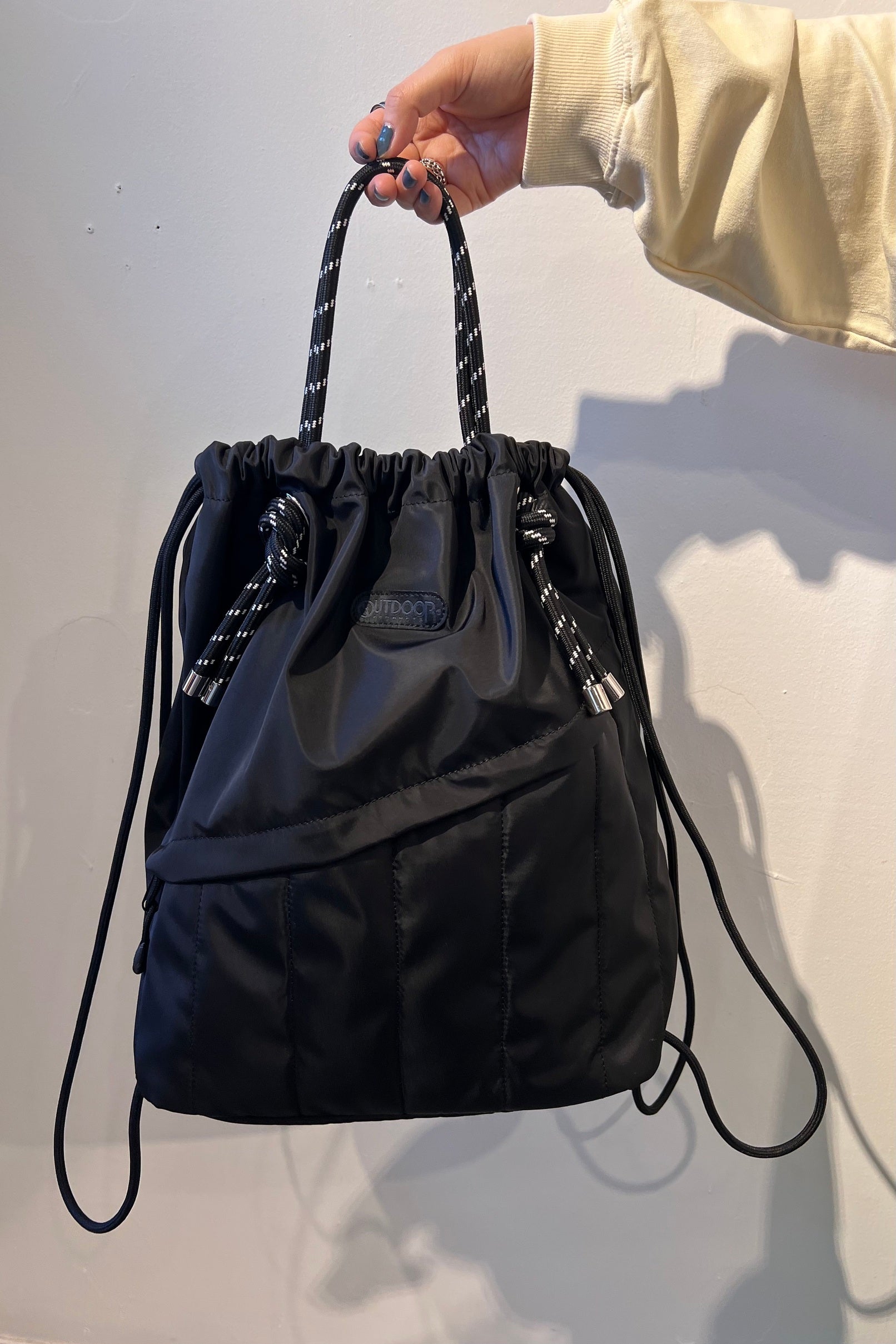 +81BRANCA×OUTDOOR PRODUCTS ステッチデザインナップサック
