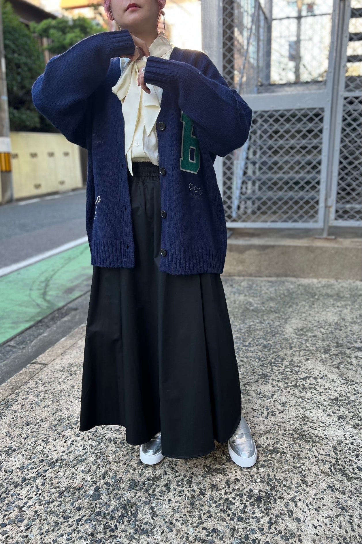ハンドステッチニットカーディガン