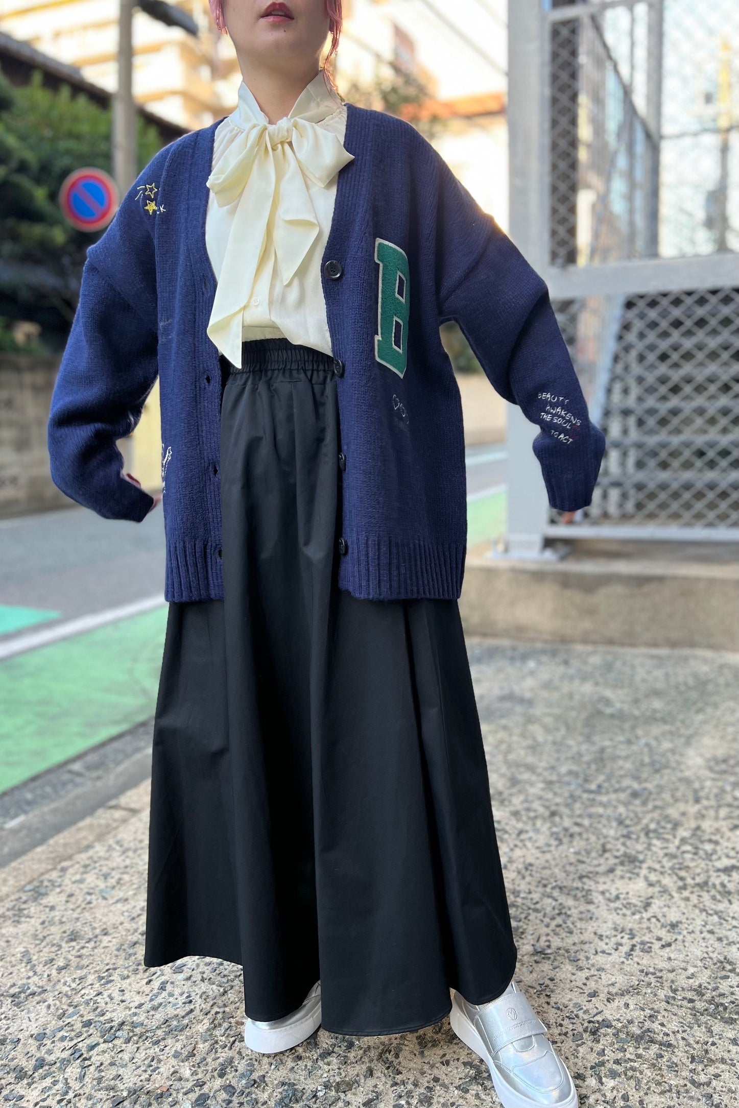 ハンドステッチニットカーディガン