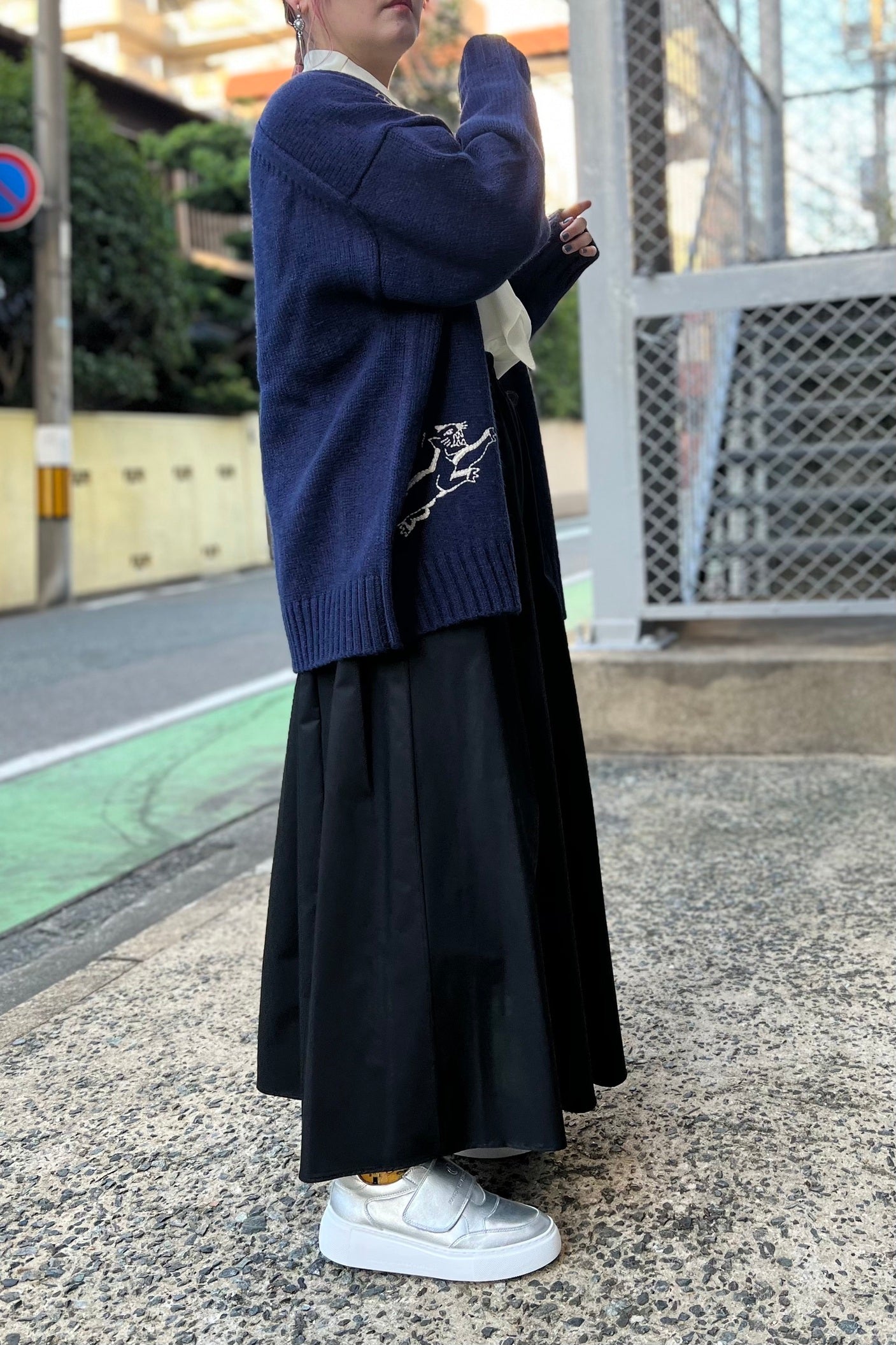 ハンドステッチニットカーディガン