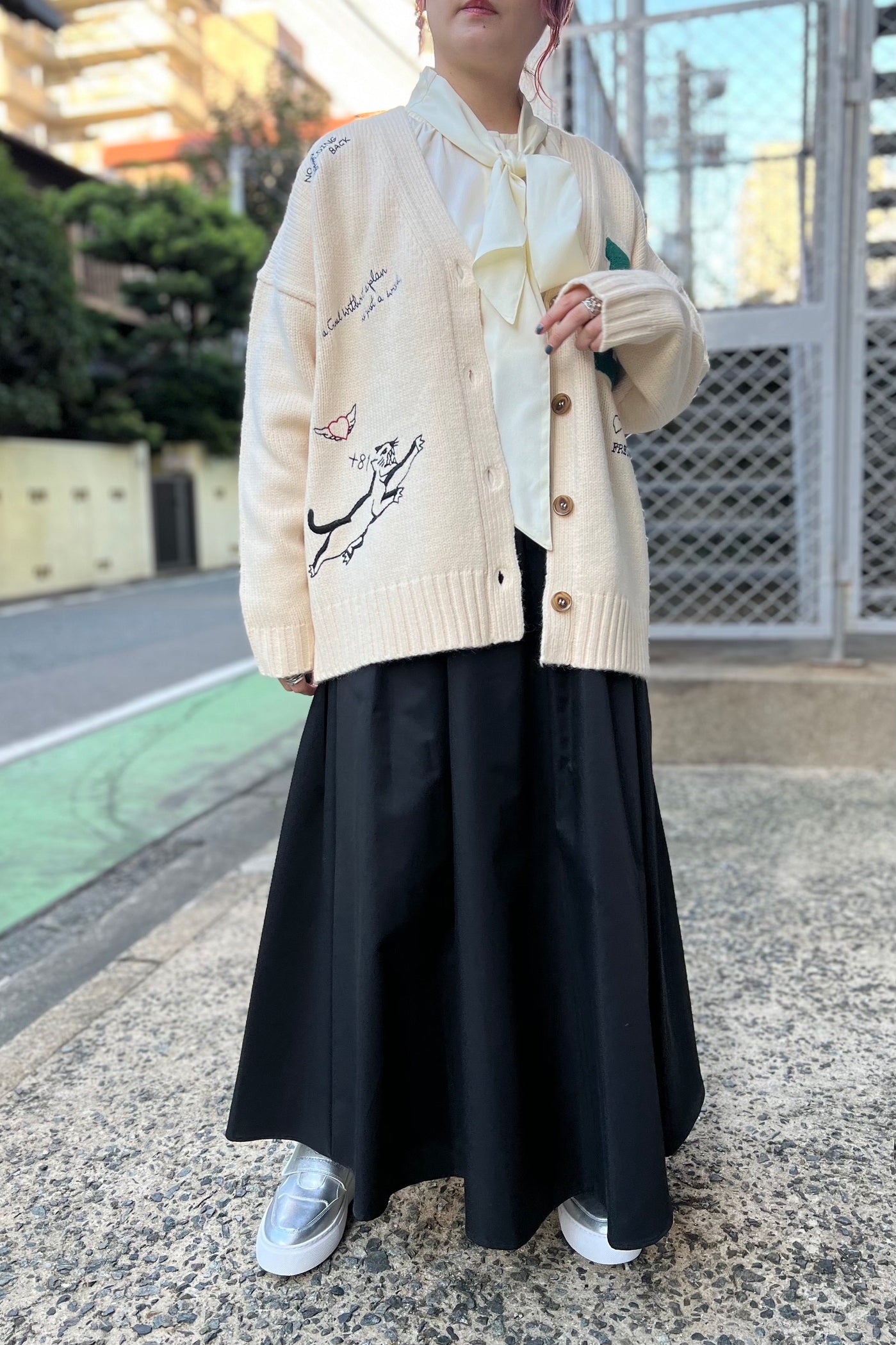 ハンドステッチニットカーディガン