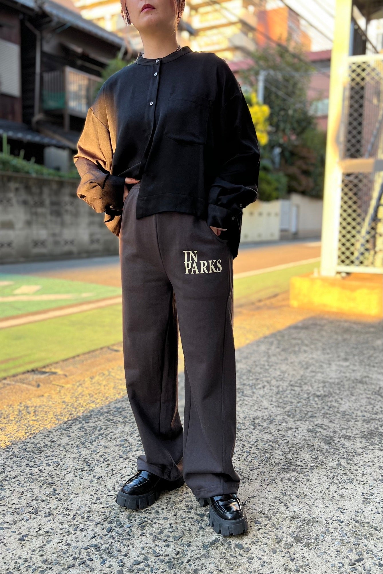 CHIGNON (シニヨン) 裏毛スウェットロゴ2wayパンツ 3235-360ko レディース y2k