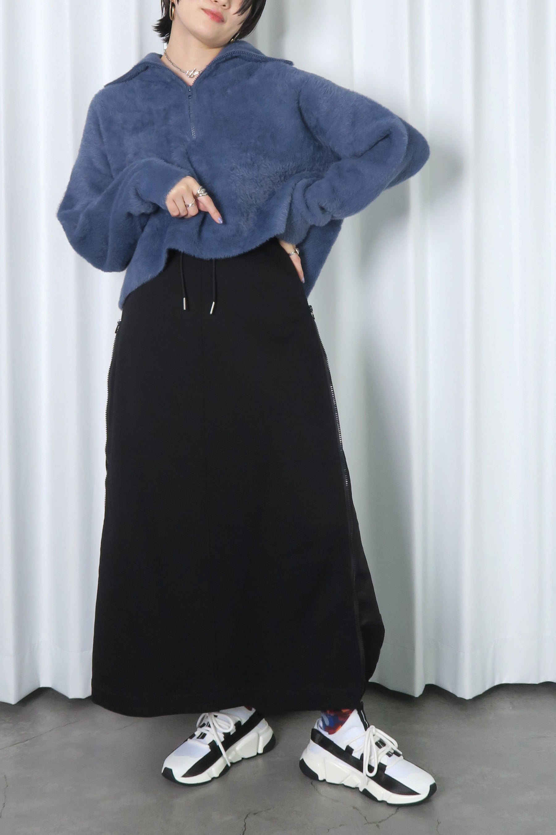サイドジップカーゴスカート