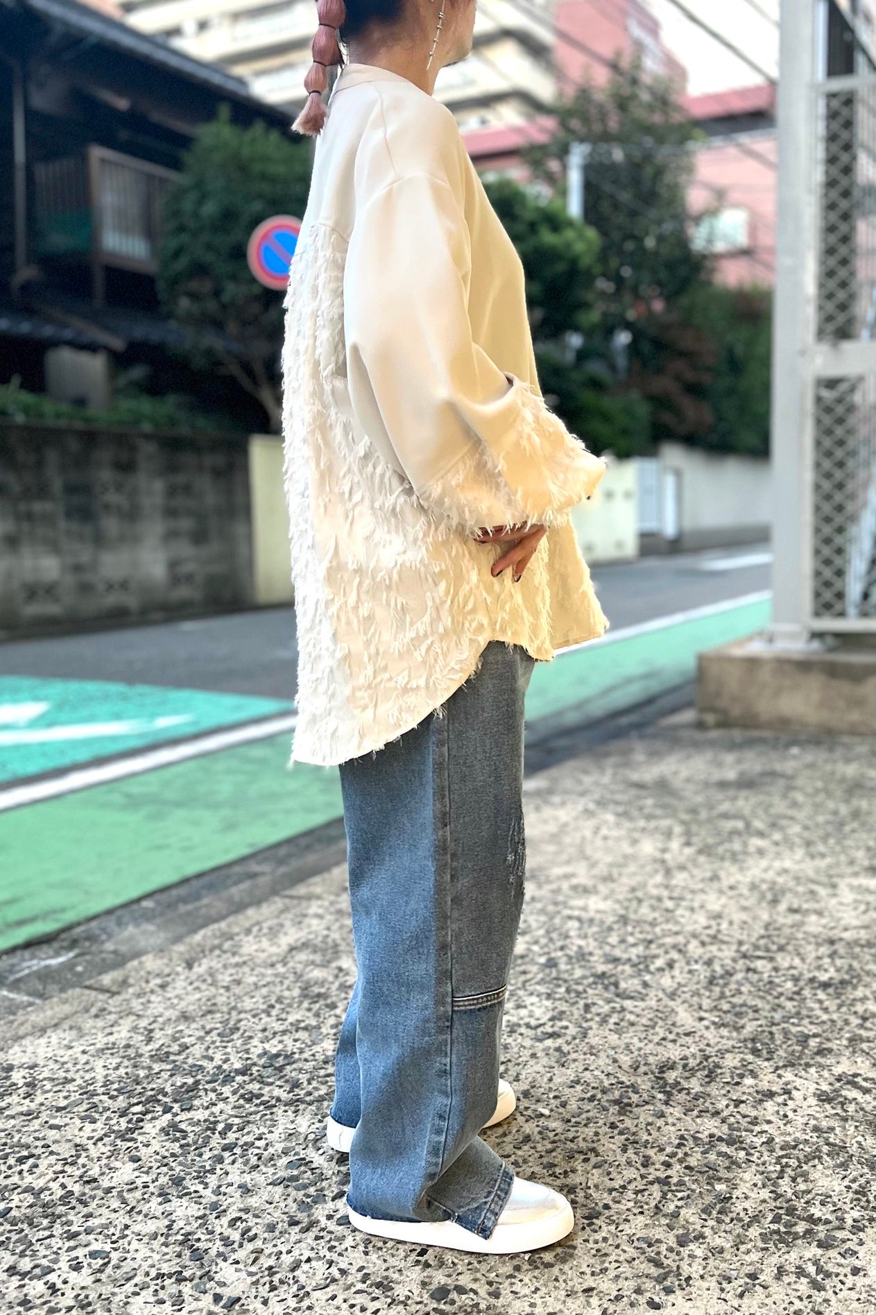 CHIGNON (シニヨン) カットジャガード切替ブラウス 1235-265kk