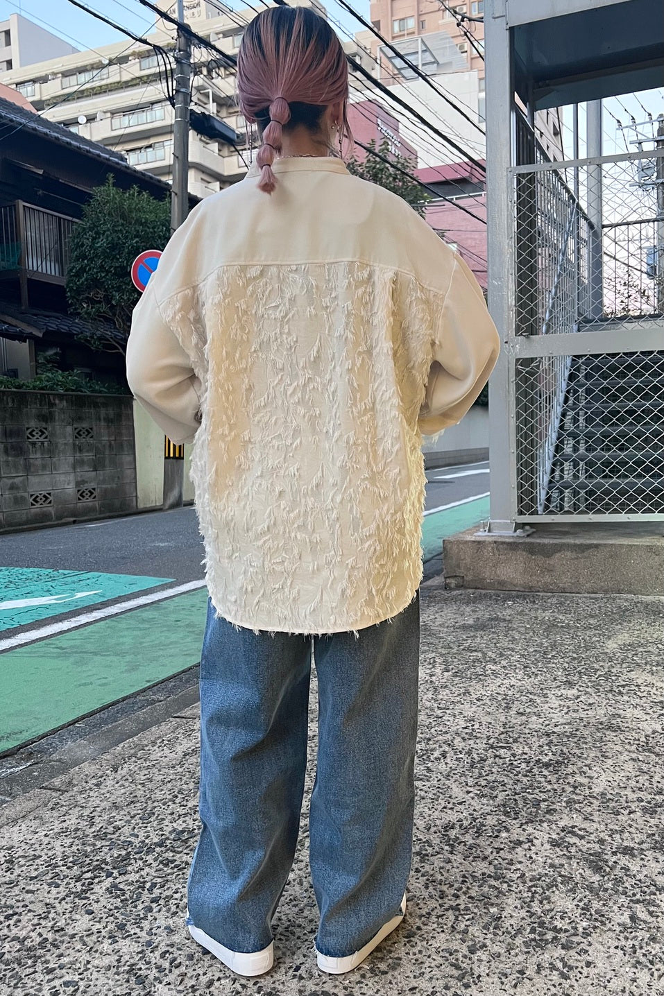 CHIGNON (シニヨン) カットジャガード切替ブラウス 1235-265kk