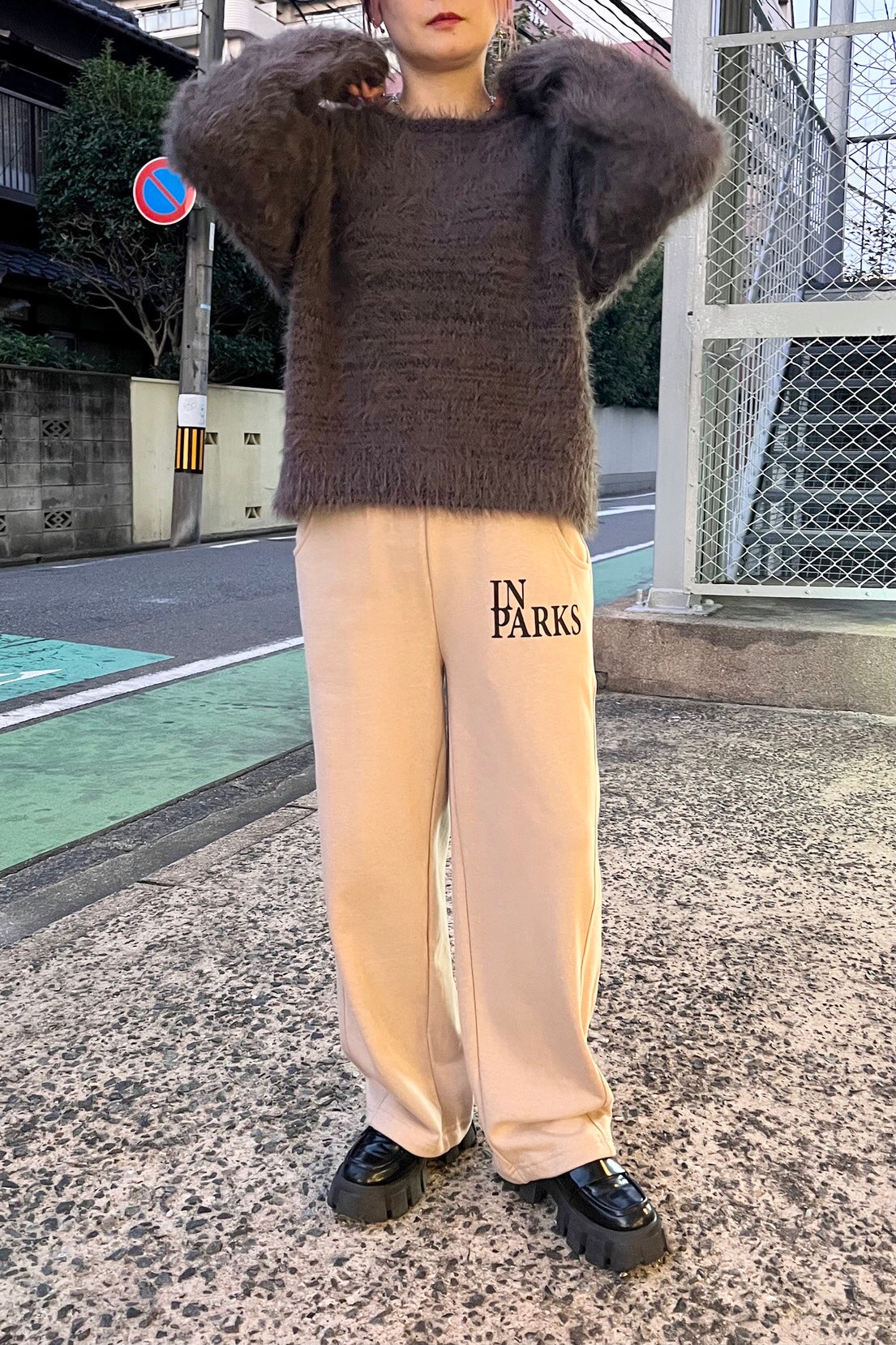 CHIGNON (シニヨン) 裏毛スウェットロゴ2wayパンツ 3235-360ko レディース y2k