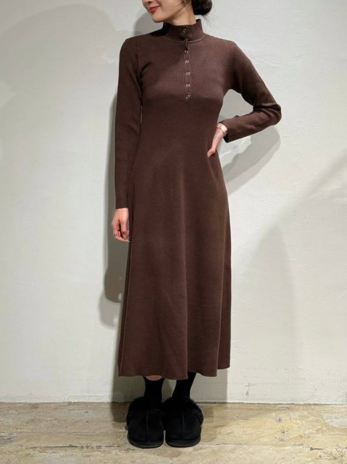 PaulineBleu (ポリーヌブロー)ハイネックリブニットワンピース 57495