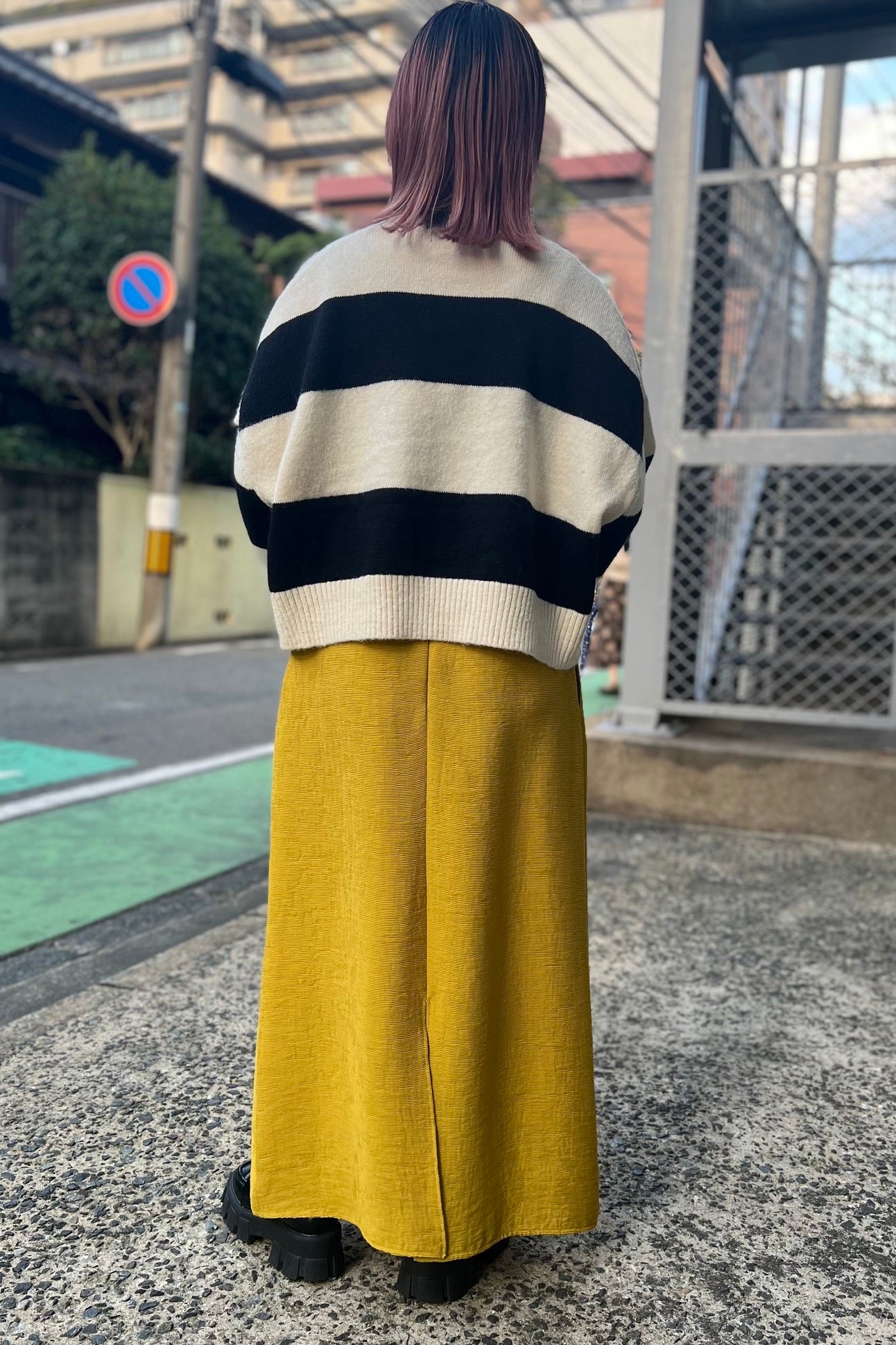 CHIGNON (シニヨン) ボーダーショートニット 9235-345la レディース トレンド