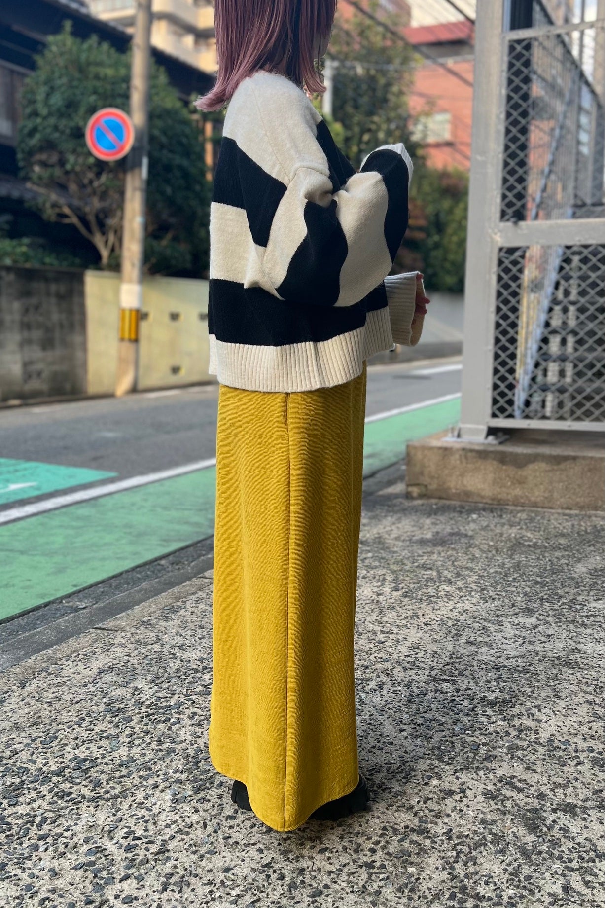CHIGNON (シニヨン) ボーダーショートニット 9235-345la レディース トレンド
