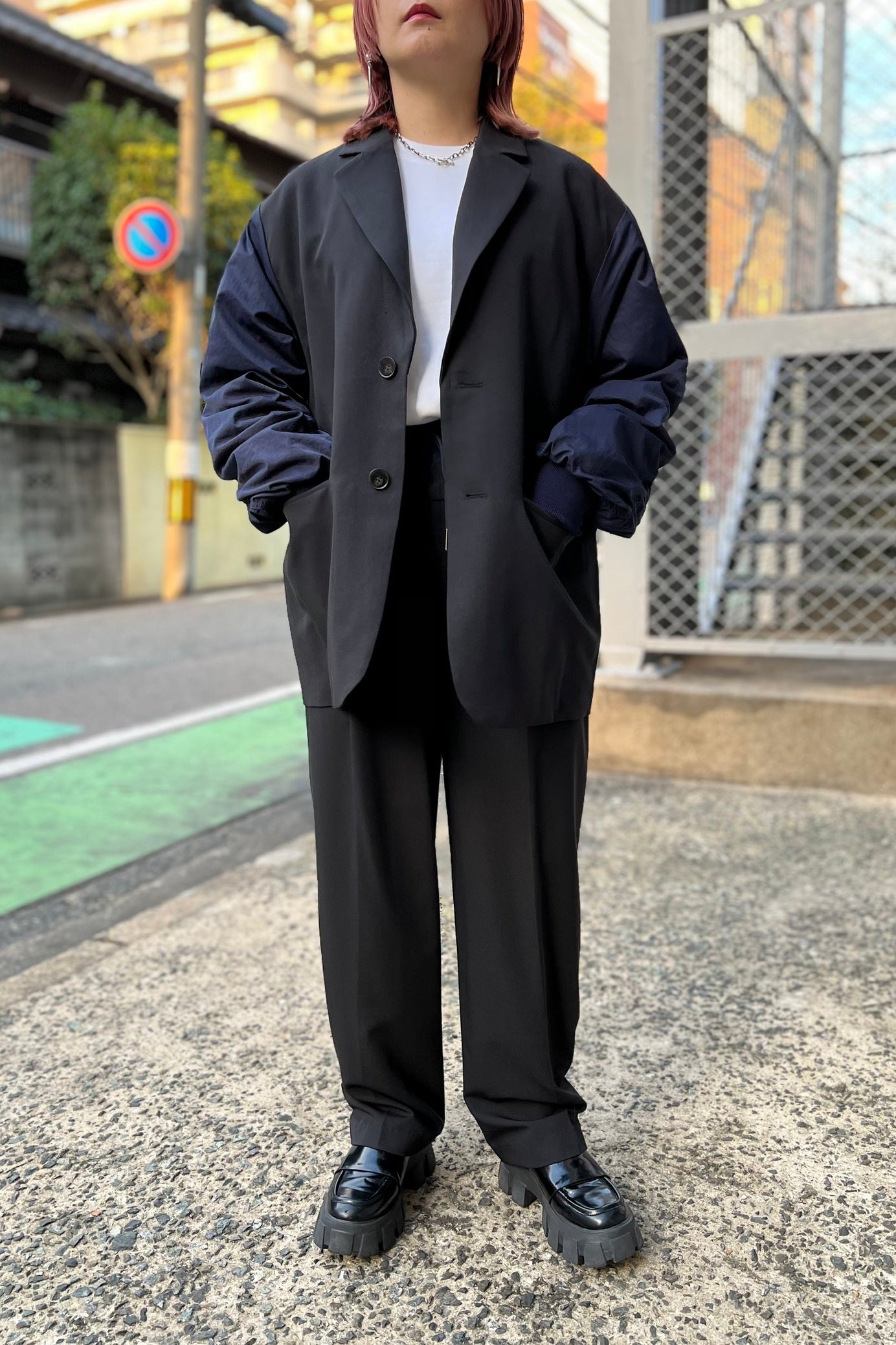 レディース カジュアル ネイビー ジャケット 大人