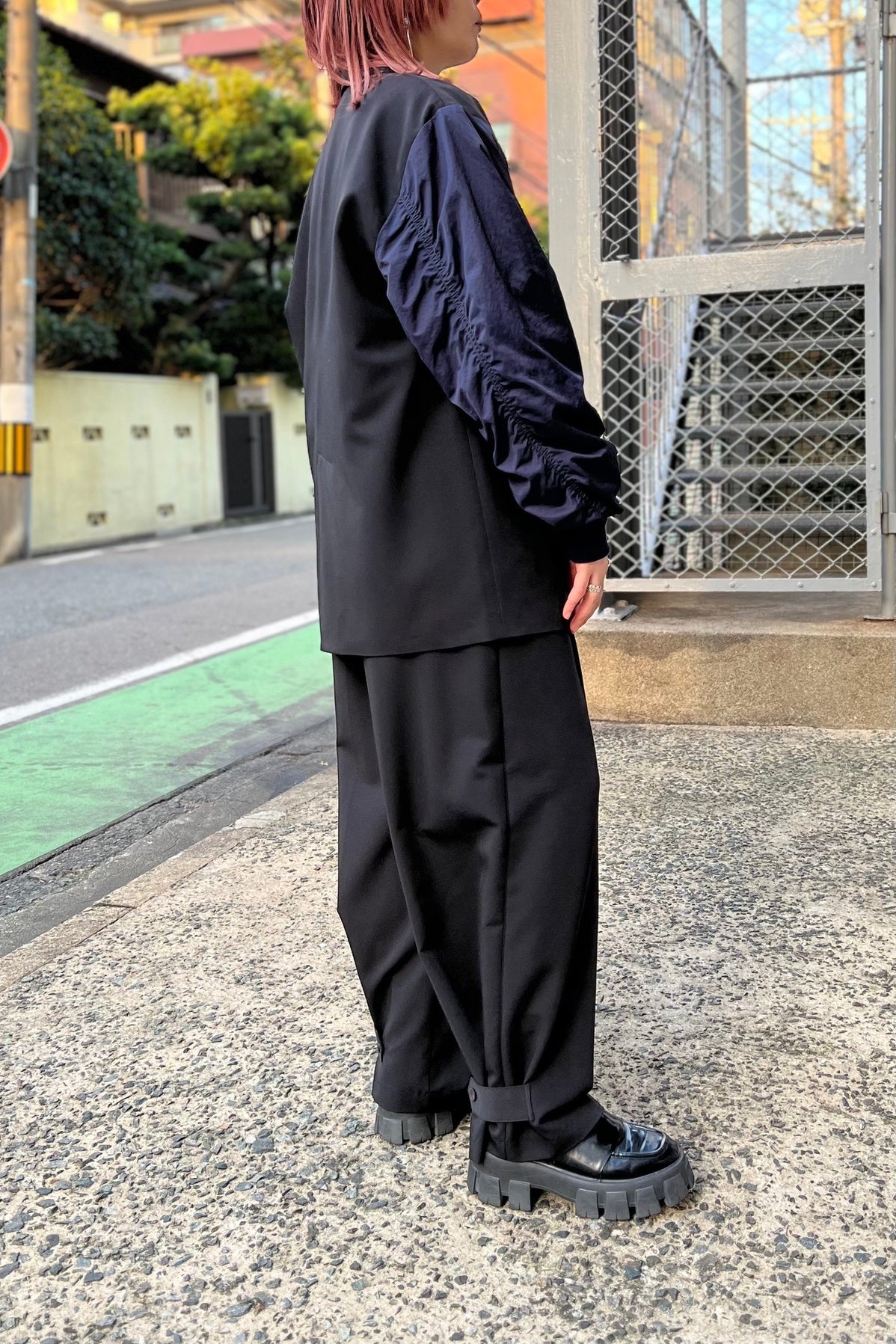レディース カジュアル ネイビー ジャケット 大人