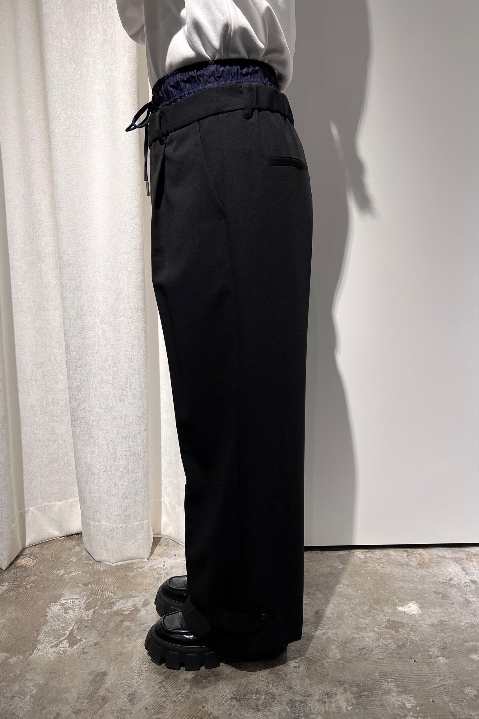 ダブルウエストパンツ