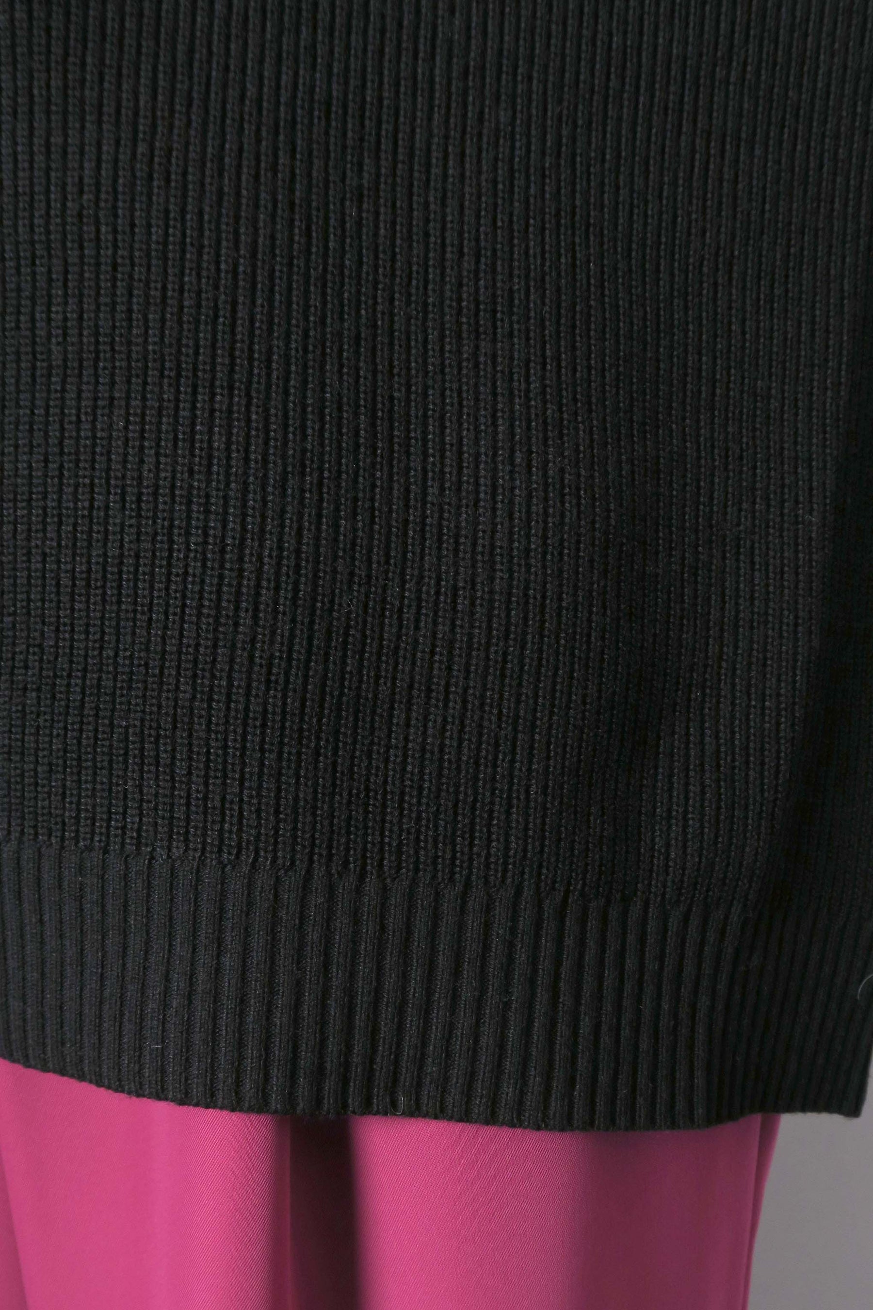 サムホール配色タートルニット