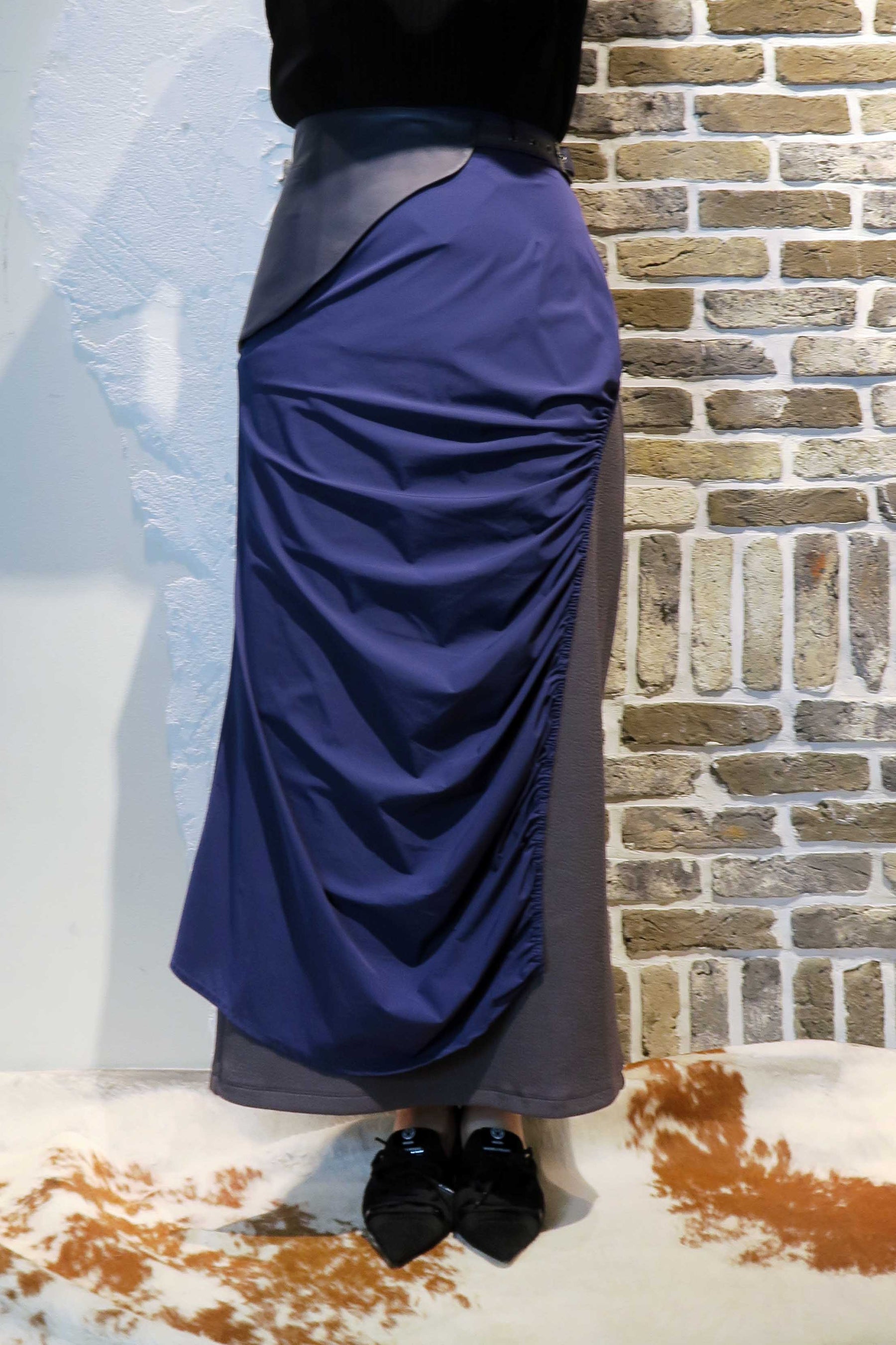 レイヤードストレートスカート
