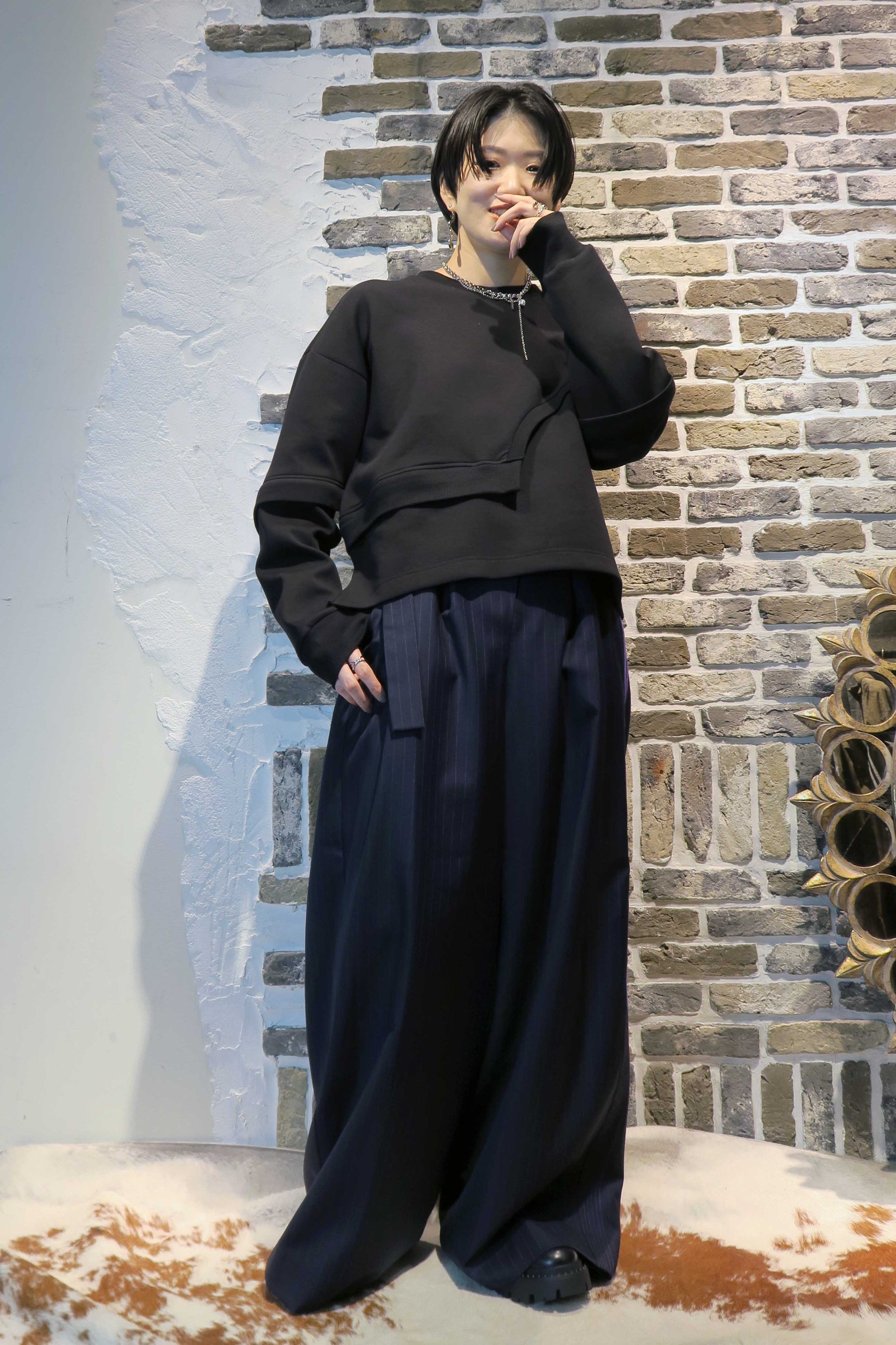 セパレートスリーブプルオーバー
