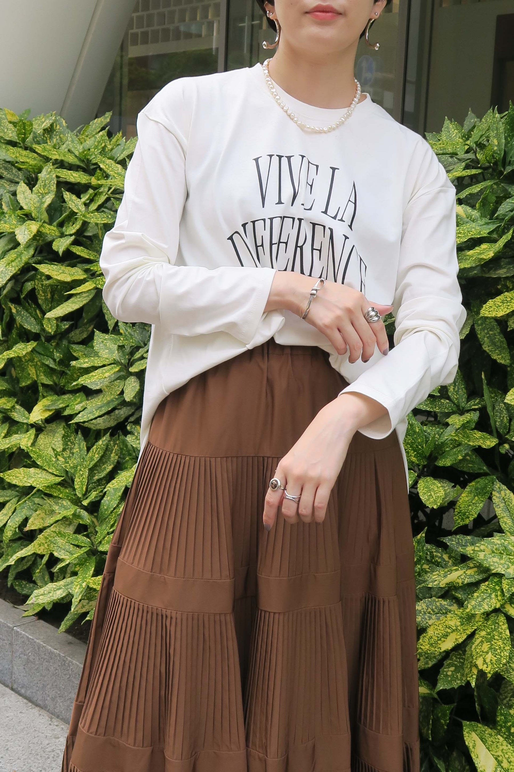 ROSSIE (ロージー) ロゴ プリント ロンT R570301
