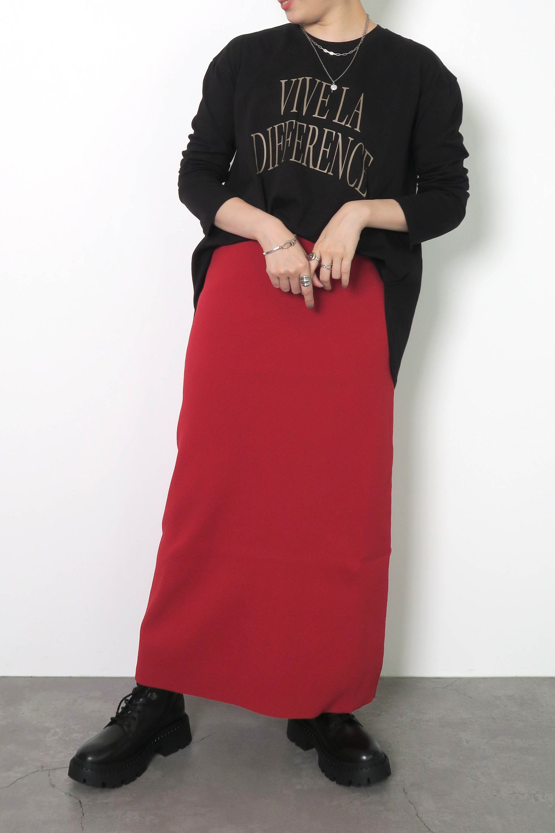 ROSSIE (ロージー) ロゴ プリント ロンT R570301
