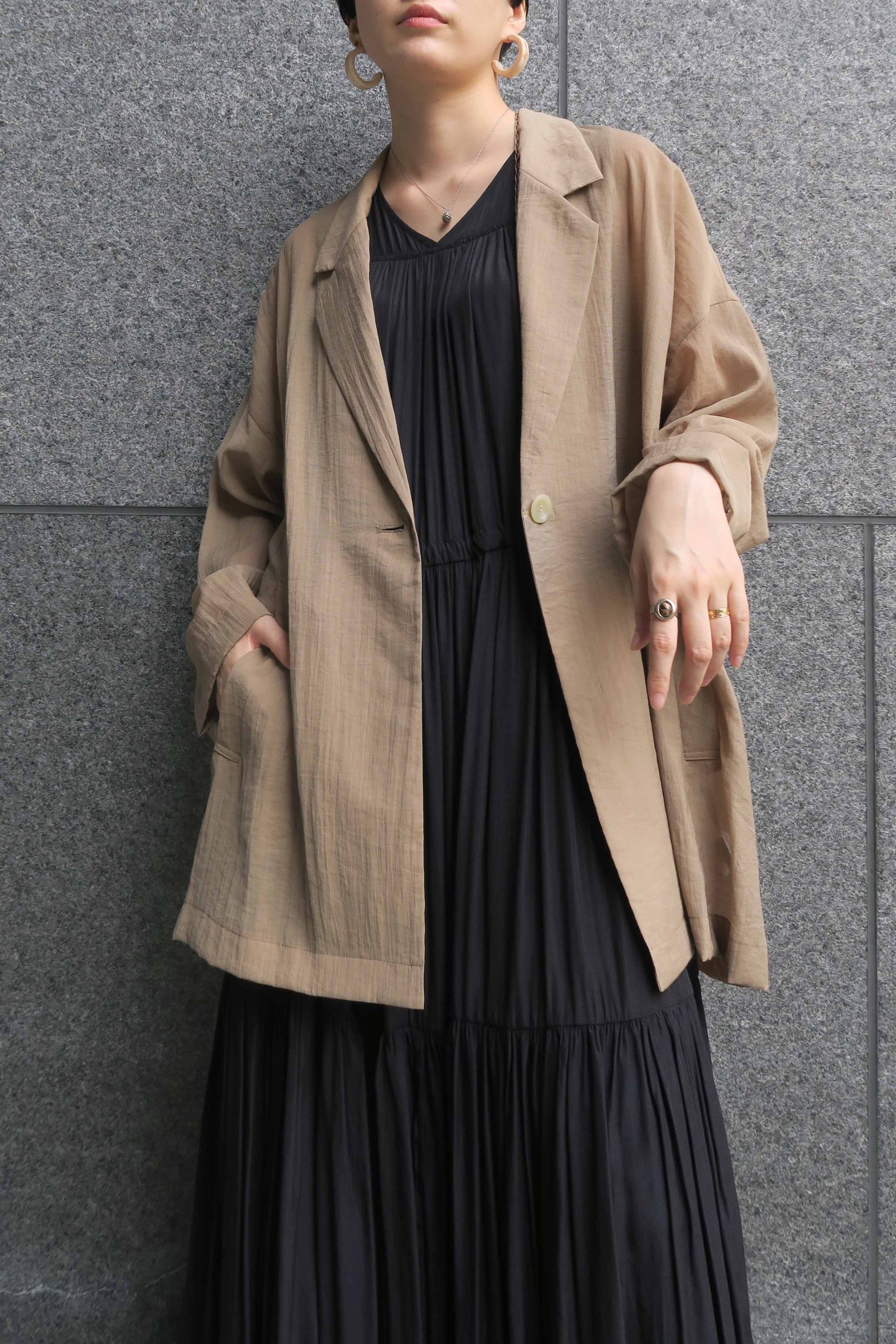 トレンド Dignite collier (ディニテ コリエ) ラフジャケット サマー ジャケット 女性 レディース 30代 40代 50代