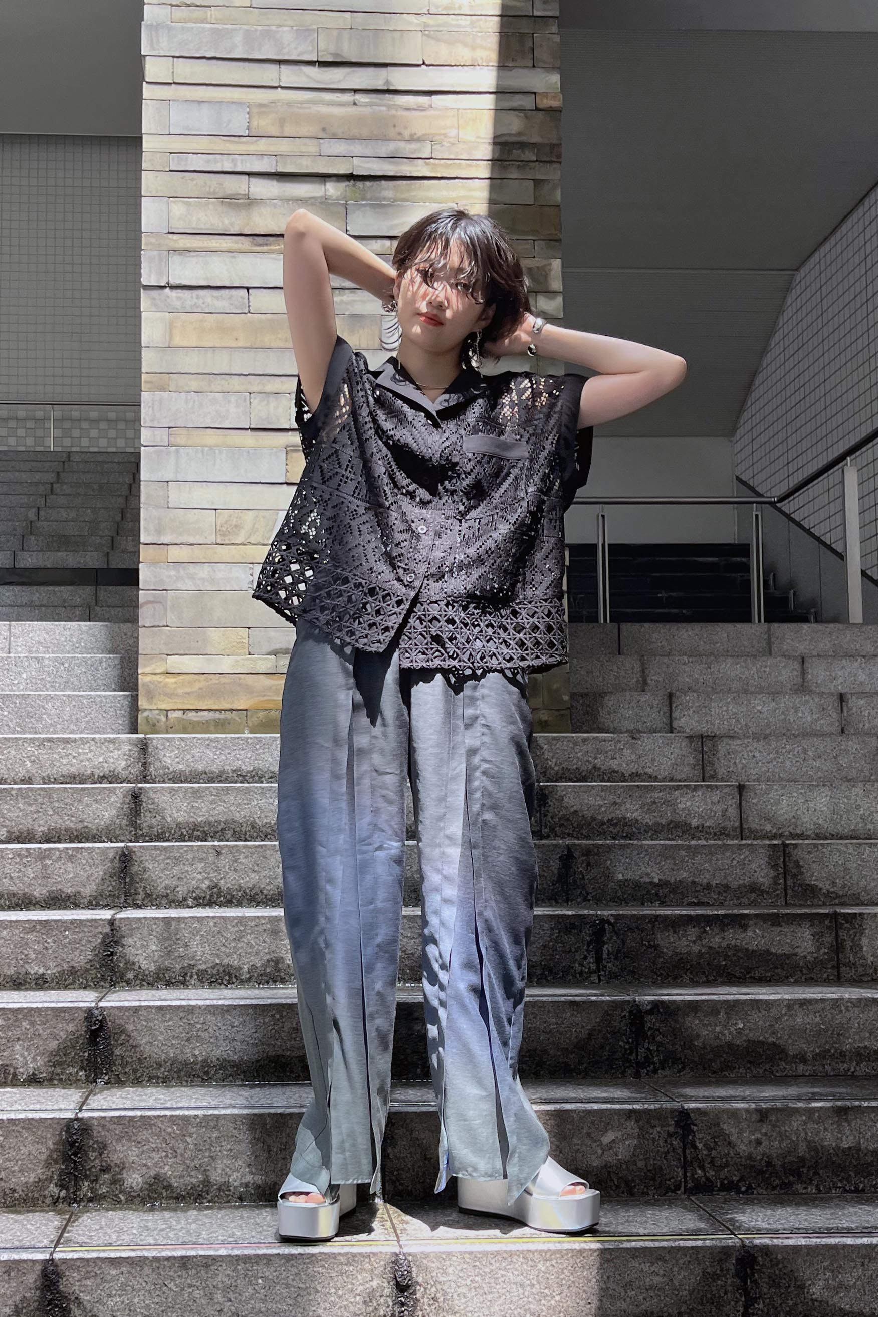 AULA AILA アウラアイラ グラデーション パンツ シアー