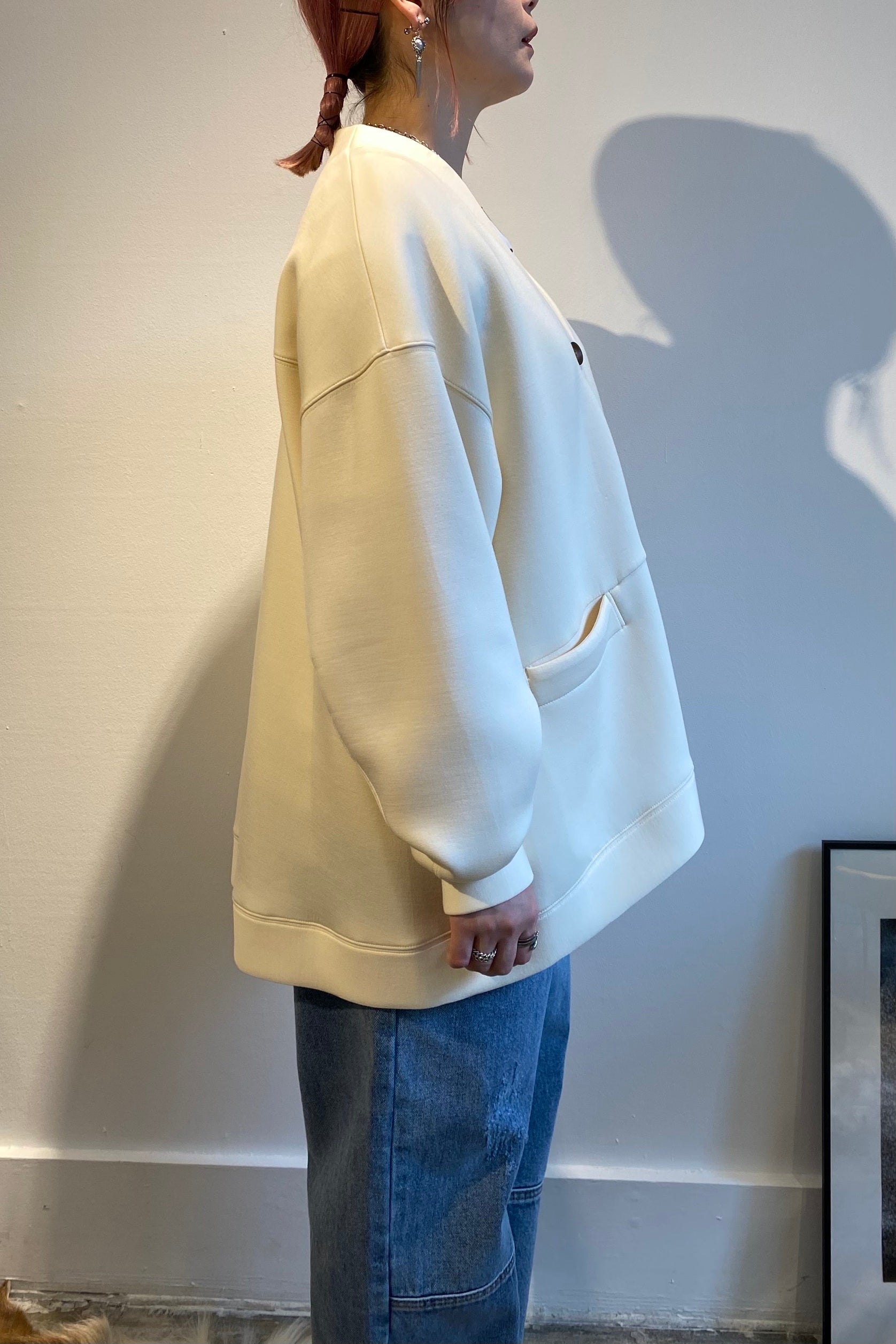 スポンディッシュジャージーカーディガン