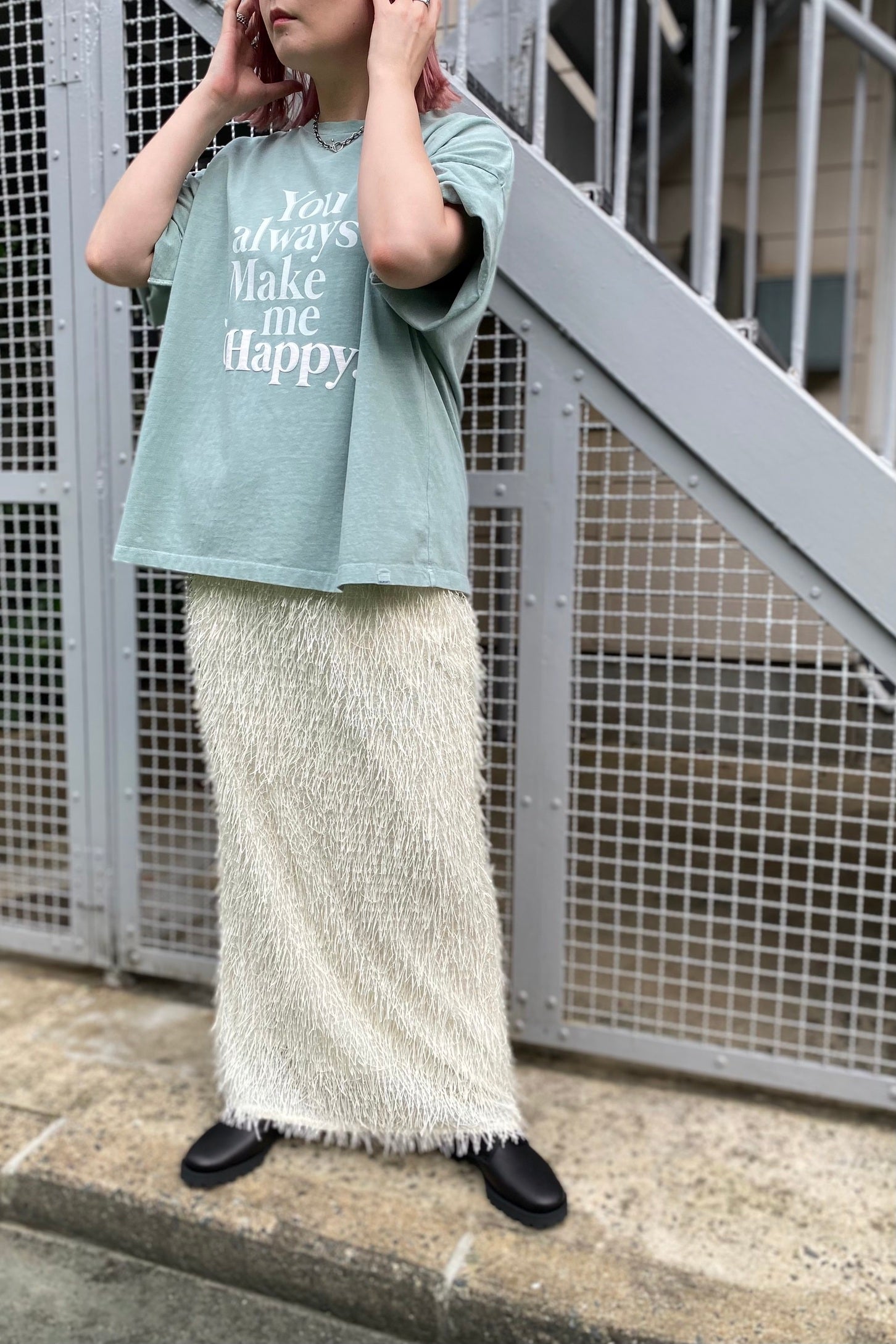 フサフサタイトスカート
