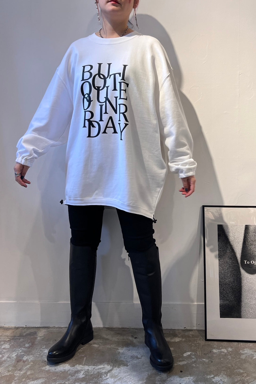 Boutique Ordinary (ブティーク オーディナリー) ランダムタイポスロゴウェット bo23-331t レディース ストリート