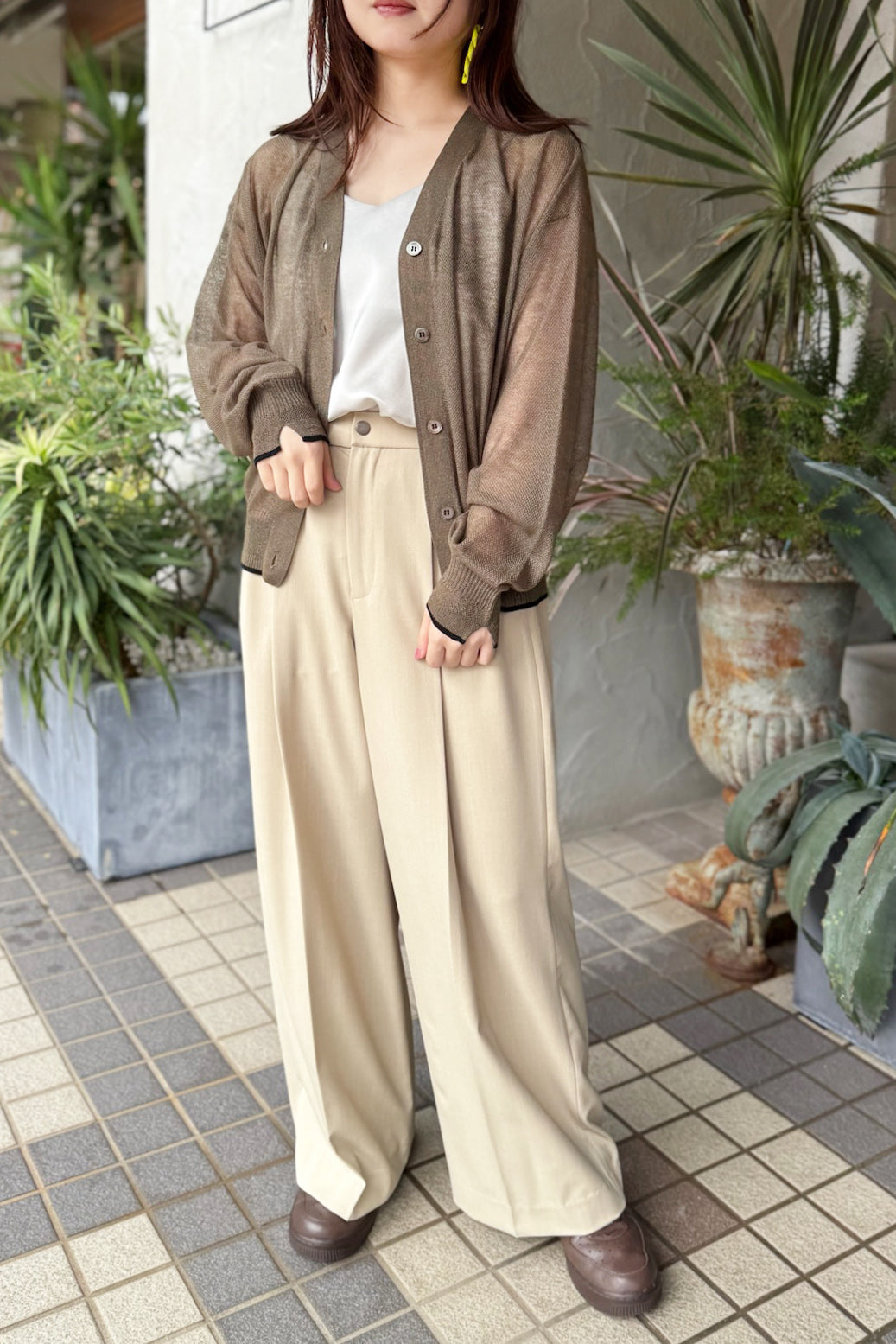 CHIGNON (シニヨン) シアーカノコカーディガン 9853-385JR モカ