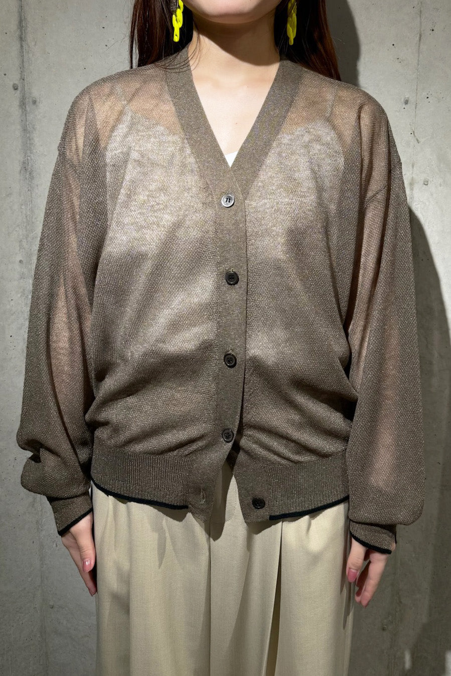 CHIGNON (シニヨン) シアーカノコカーディガン 9853-385JR モカ