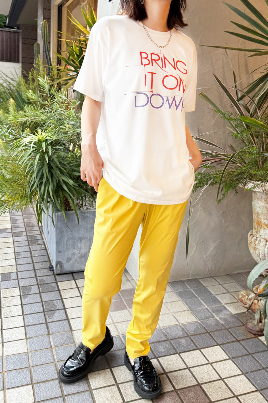 sfide(スフィーデ)BRING IT ロゴTシャツ 1242011 ホワイト