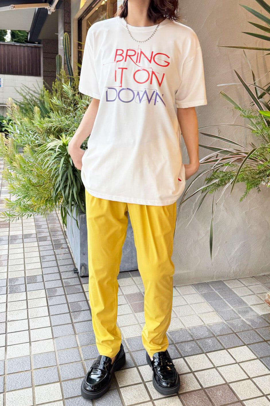 sfide(スフィーデ)BRING IT ロゴTシャツ 1242011 ホワイト