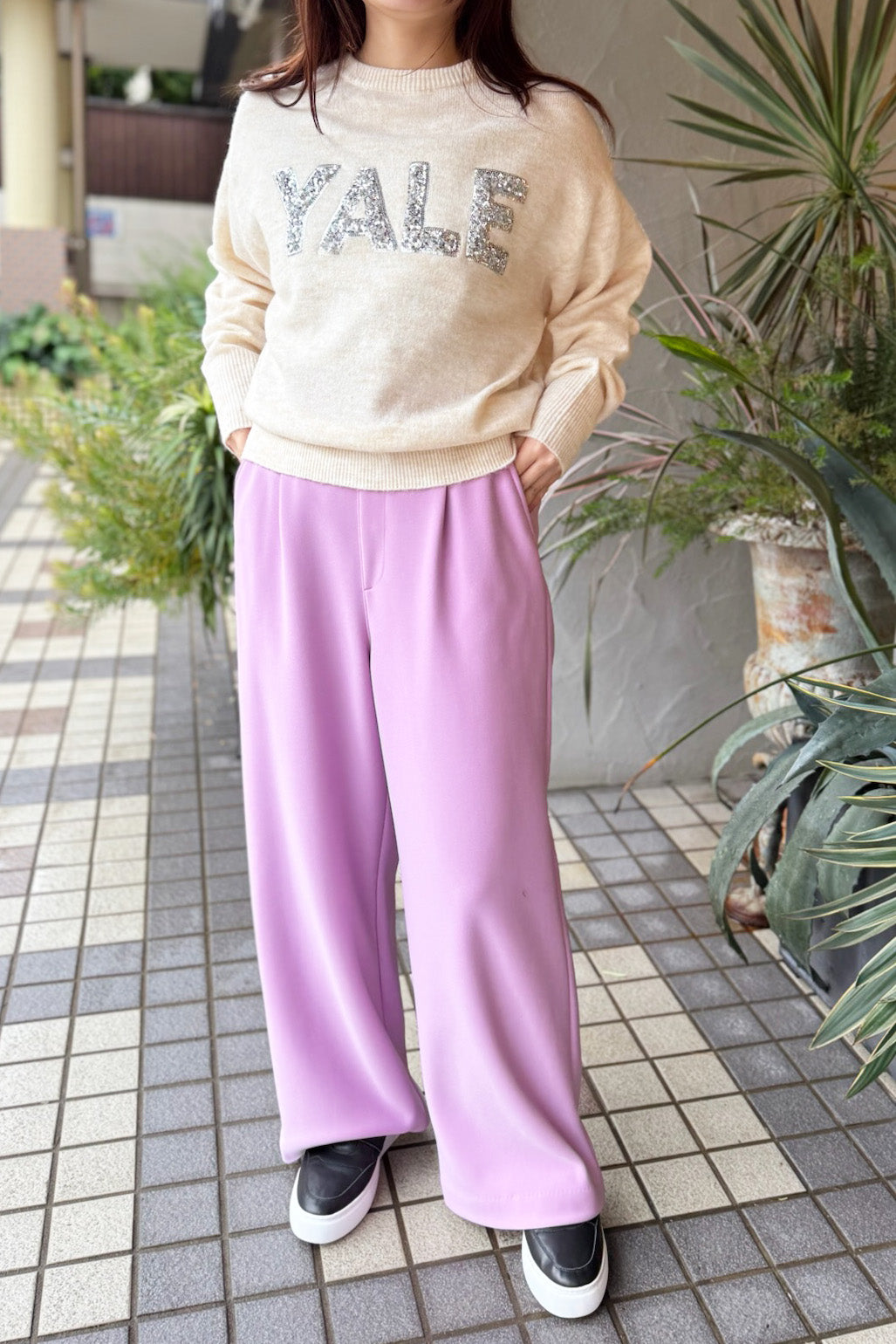huitieme nid(ユイッティームニ) YALEニット 743600 アイボリー
