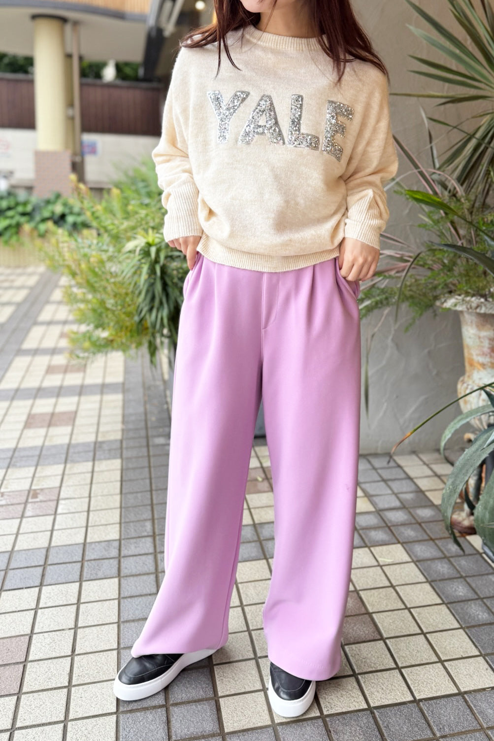 huitieme nid(ユイッティームニ) YALEニット 743600 アイボリー