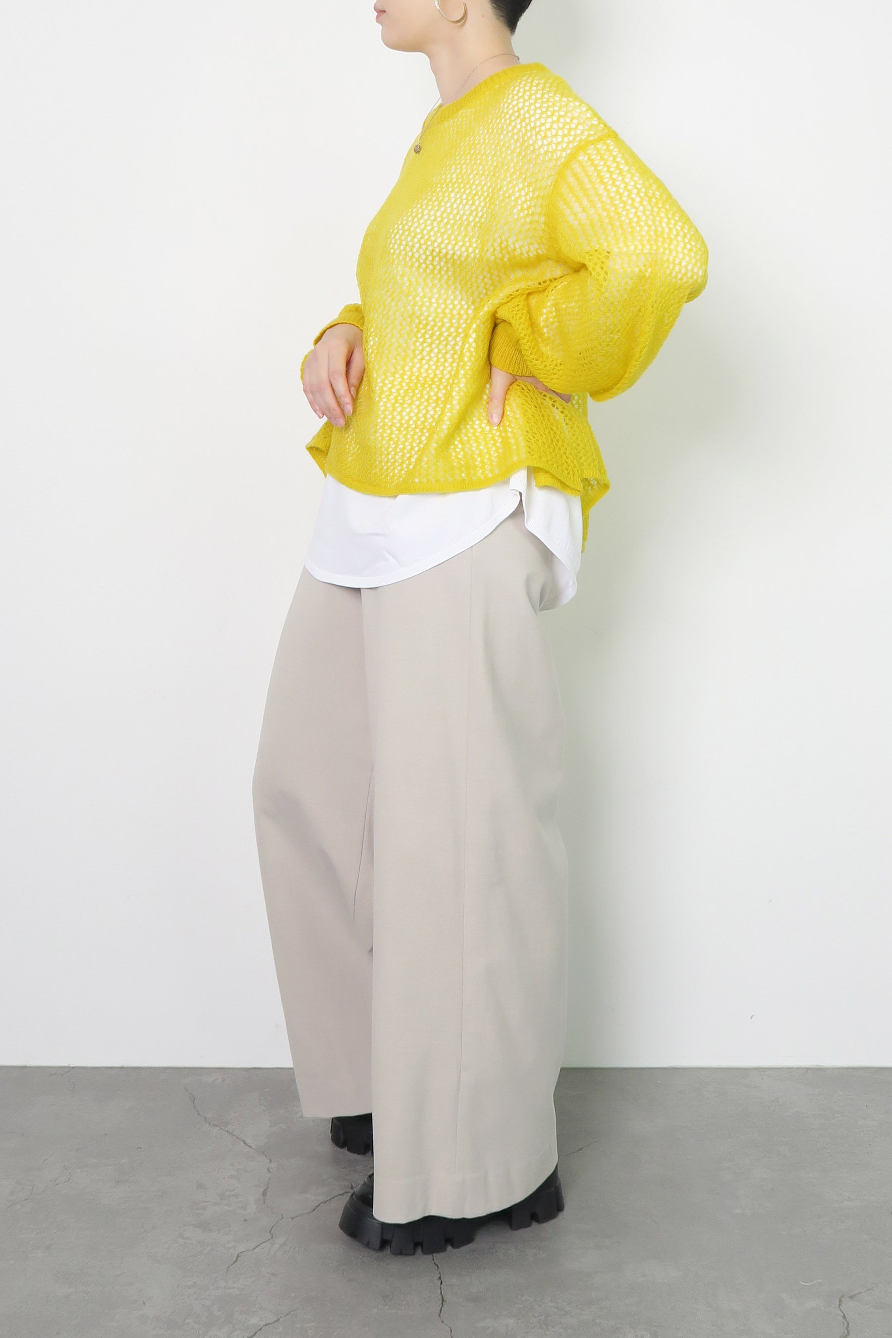 ウォームストレッチワイドパンツ