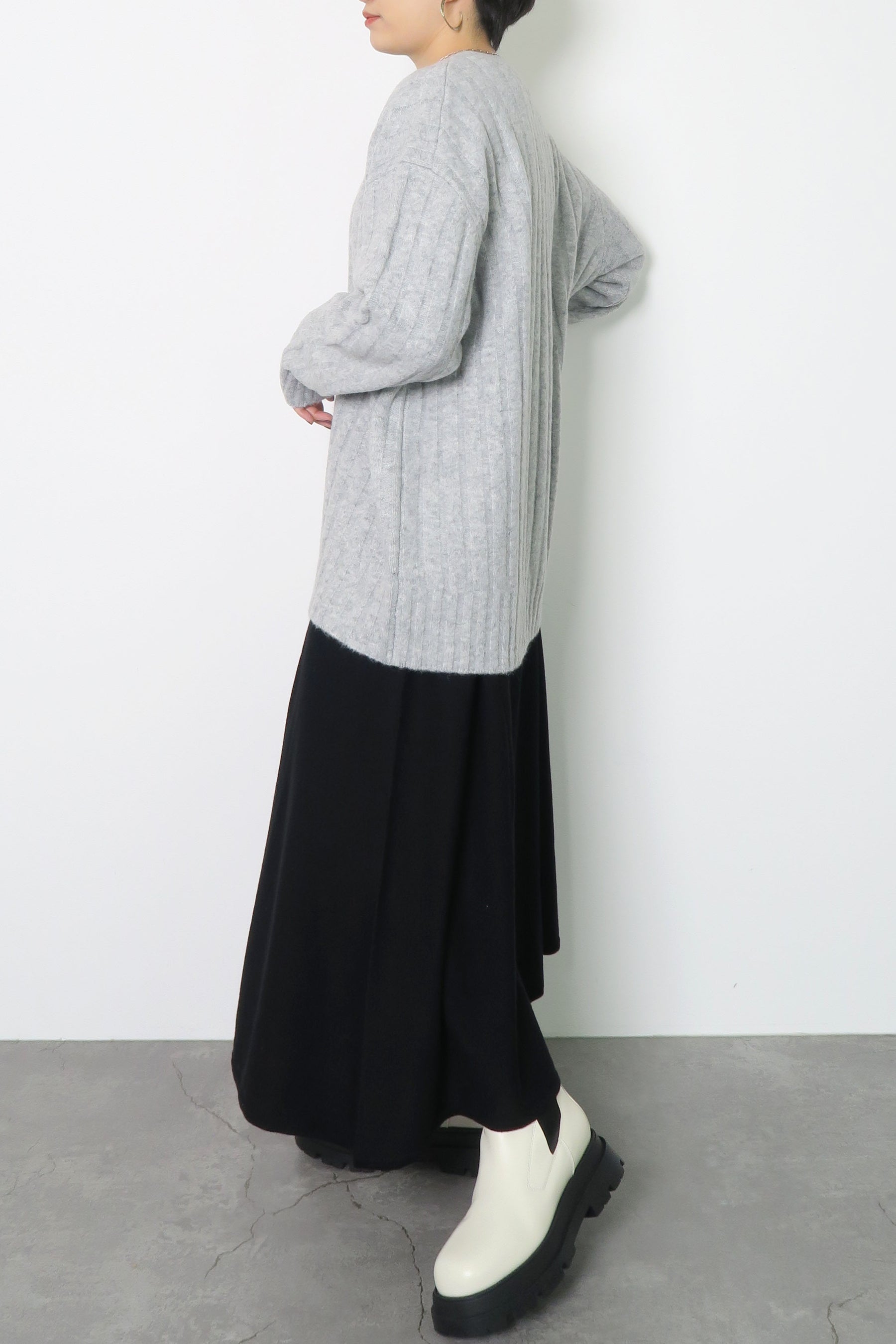 Torrazzo Donna(トラッツォ ドンナ) ワイド リブ カーディガン