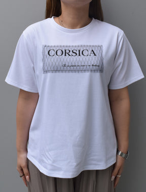 ラメチュール重ねロゴプリントTシャツ