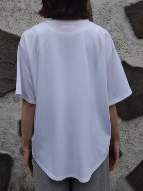 レオパード柄ハート フロッキープリントTシャツ