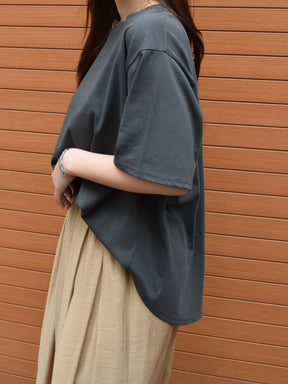 レオパード柄ハート フロッキープリントTシャツ