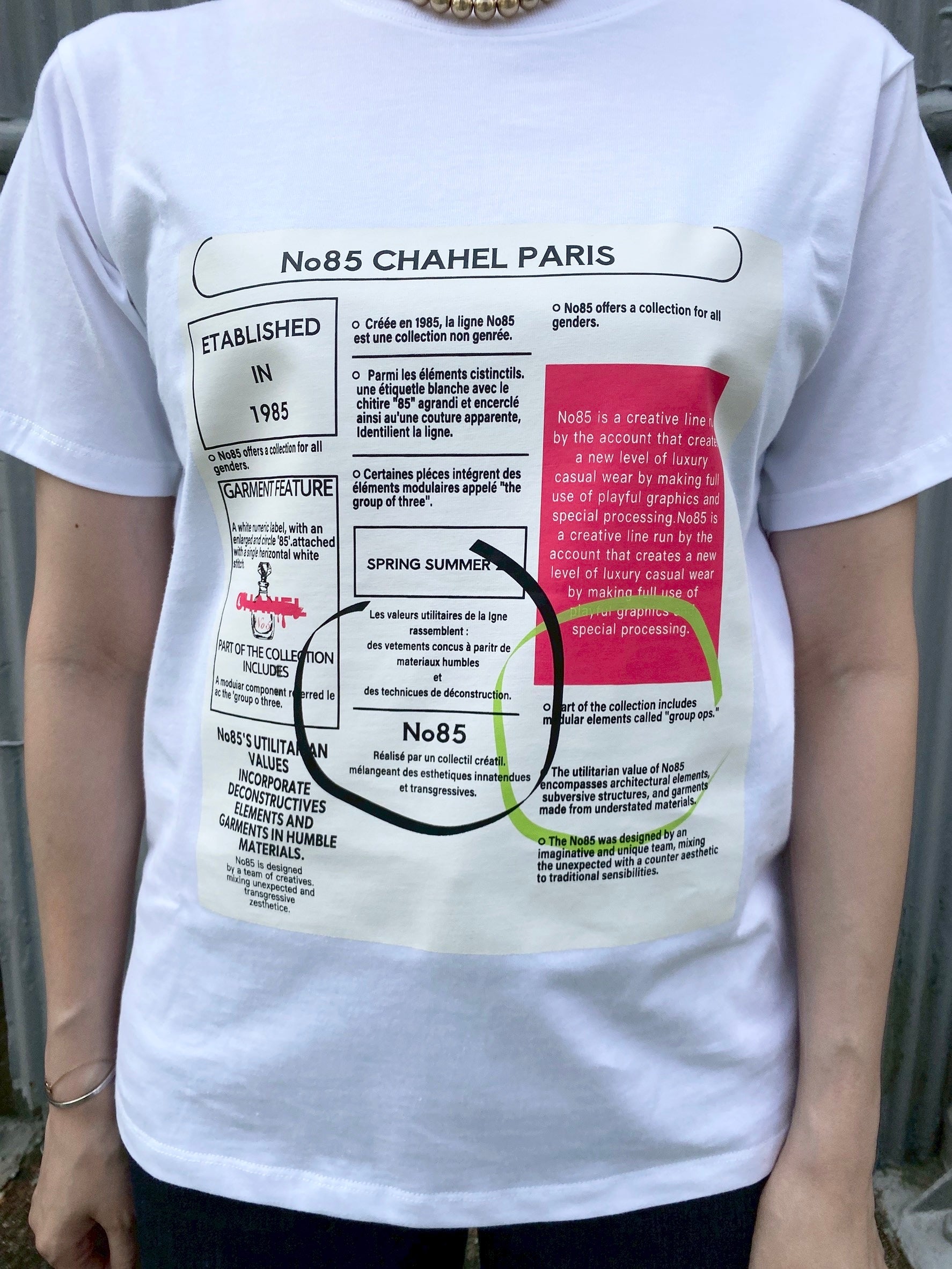 AccountパフュームレシートTシャツ