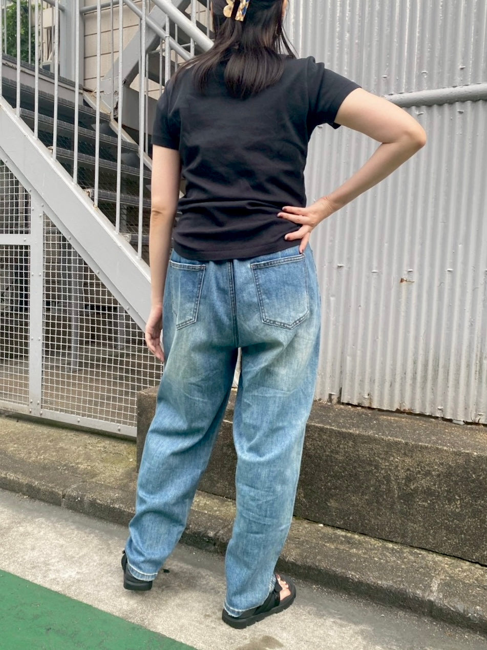 PaulineBleu(ポリーヌブロー)ストレッチテーパードデニム 77092