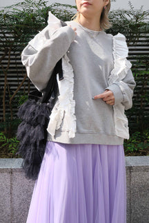 トラノイフリルライントップス