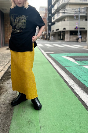 ファブリックカラーカラースカート