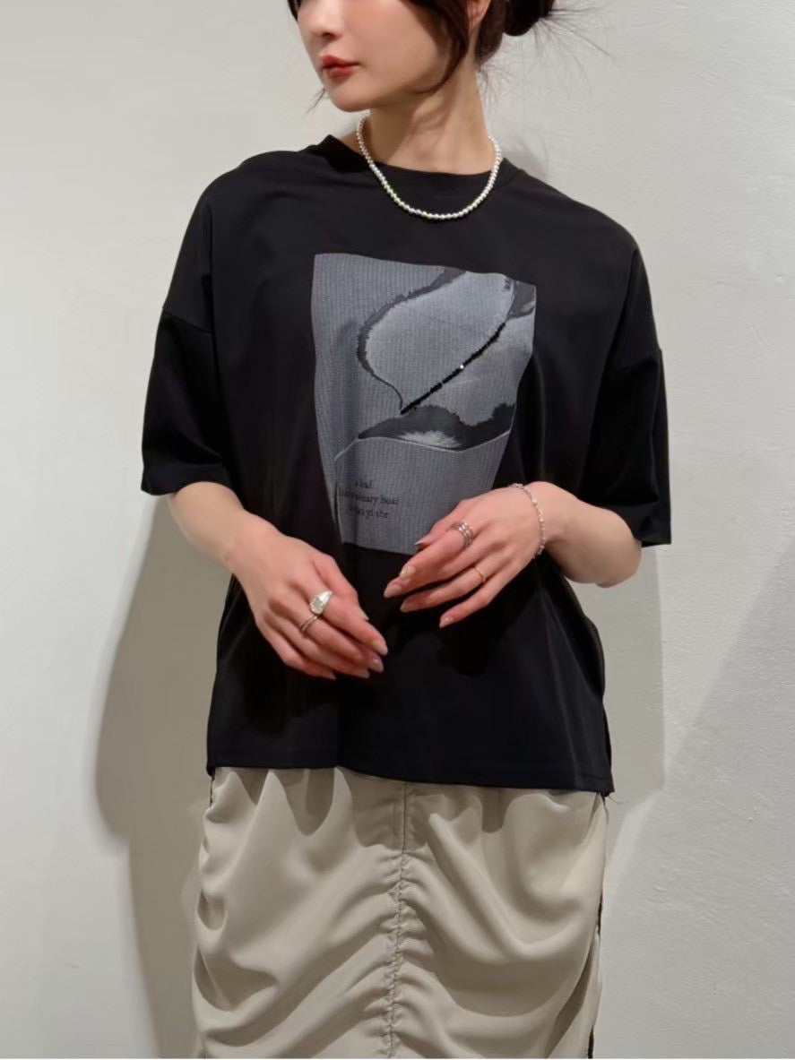 ◎ストーンプリントトップス