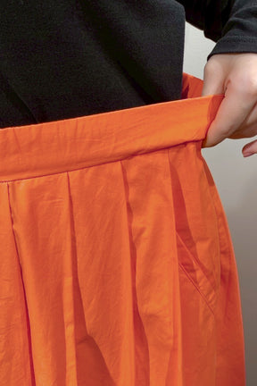 DOS DIOSAS (ドスディオサス) ロゴプリントギャザースカート D8507　オレンジ