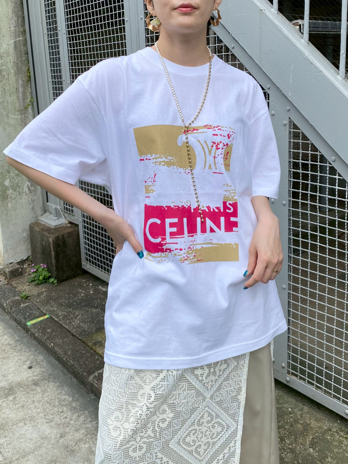 AccountペイントロゴTシャツ