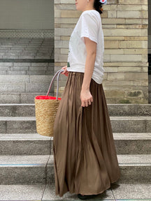 ギャザーワイドパンツ
